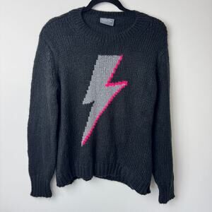 Wooden Ships Paola Buendia Wool & Mohair Blend Bolt Graphic Sweater XS